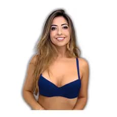 Sutiã com bojo de renda Modelo Básico Soutien Sutian Sutia Alças reguláveis 0210