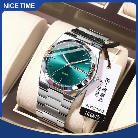 Novo Relógio Masculino Ultrafino Suíço De Quartzo Luminoso