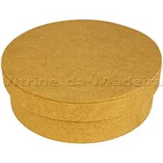 1 à 3 Caixa Redonda 20x20x7 MDF Cru Multiuso Decorativa Convite Padrinhos Presente Organizar
