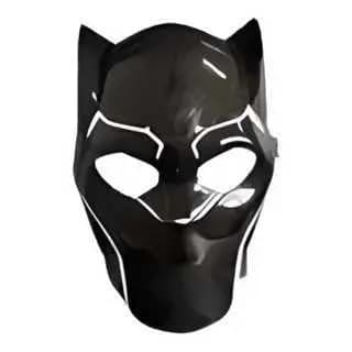 Máscara De Plástico Personagem Pantera Negra