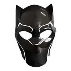 Máscara De Plástico Personagem Pantera Negra