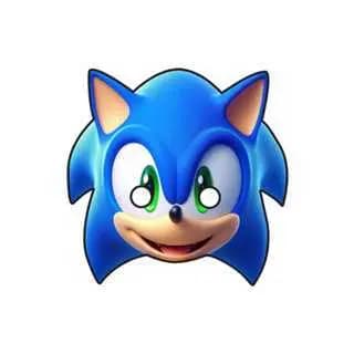 Máscara Realista Infantil Game Sônic