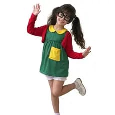 Fantasia Infantil Roupa Chiquinha com ou sem óculos escolha a variação