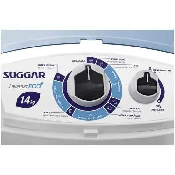 Painel Para Tanquinho Suggar Lavamax Eco 14kg Completo (Branco ou Preto) - Original
