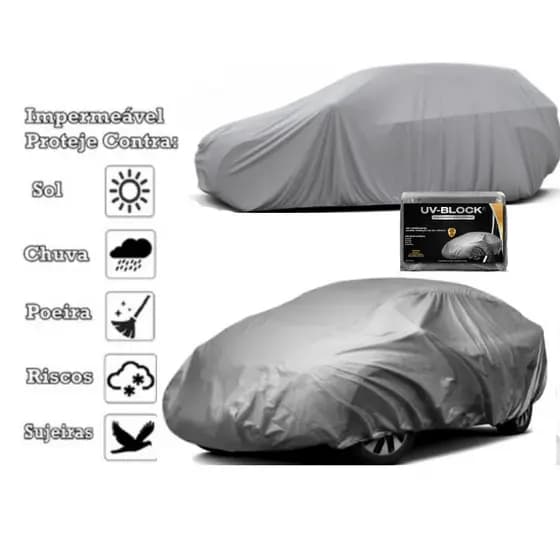 Kit Capas de Carro e Moto 8 Capas de Carro + 2 Capas de Moto com Forro Parcial