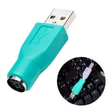 Adaptador Teclado Mouse Antigo Ps2 Mini Din Transforma Em Usb Conversor PC Novo