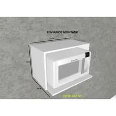 Nicho Suporte Para Microondas Forno 100% Mdf Decoração Cozinha