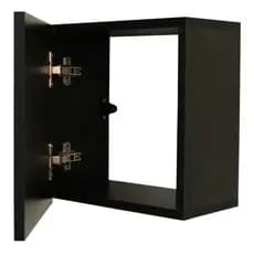 Nicho De Banheiro Preto Em MDF Para Banheiro Cozinha Toalheiro Porta Shampoo Papel Gabinete Suspenso MDF Fosco