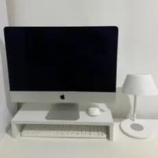 Base Suporte De Monitor Mdf Branco 100% Organizador Escritório Home Office