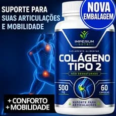 COLÁGENO TIPO 2 Puro ORIGINAL para Joelho Cartilagem Articulação e Desgastes Ossos