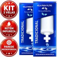 Vela Para Filtro de Barro Tradicional - Elimina Bactérias e Reduz Cloro