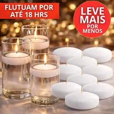 Velas Flutuantes De Decoração Festas Casamento Eventos Aniversários Flutuam por Até 18 horas