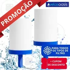 2 VELAS FILTRO BARRO UNIVERSAL Prata Coloidal Tripla Ação Alcalina - ENVIO EM 24 HORAS