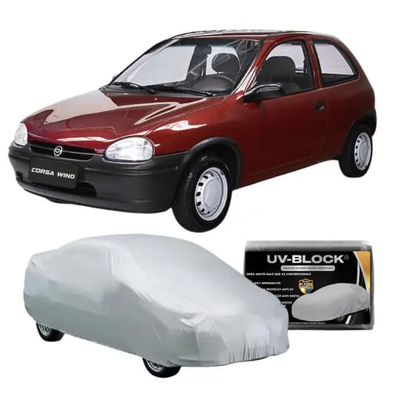 Capa Carro Chevrolet Corsa Wind HATCH - Lona Impermeável ANTI UV Bloqueia Sol & Chuva