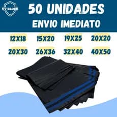 Kit c/ 50 Envelope Segurança Embalagem De Envio Correios12x18 15x20 19x25 20x20 20x30 32x40 40x50