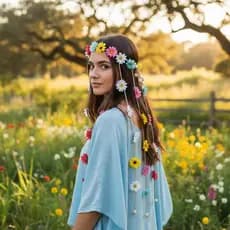 Coroa Tiara Havaiana Festa Casamento Hippie Fantasia Flores Margarida Girassol Praia Lual Junina