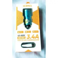 Carregador veicular Micro 3.4A Lelong
