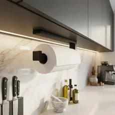 Suporte Porta Papel Toalha Suspenso Sob Armário Cozinha Organizador Resistente - Design Moderno Loft