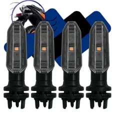 KIT 4 PISCA DE LED SETA CG 160 TITAN FAN START XRE CB TWISTER MODELO ORIGINAL