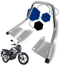 Alça Cromada Esportiva Alta Vertical Honda Cg 160 Titan 2016 A 2024