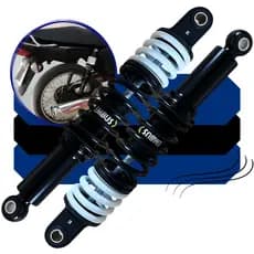Par Amortecedor Aluminio Preto Titan 125 150 Fan Ybr - Embus
