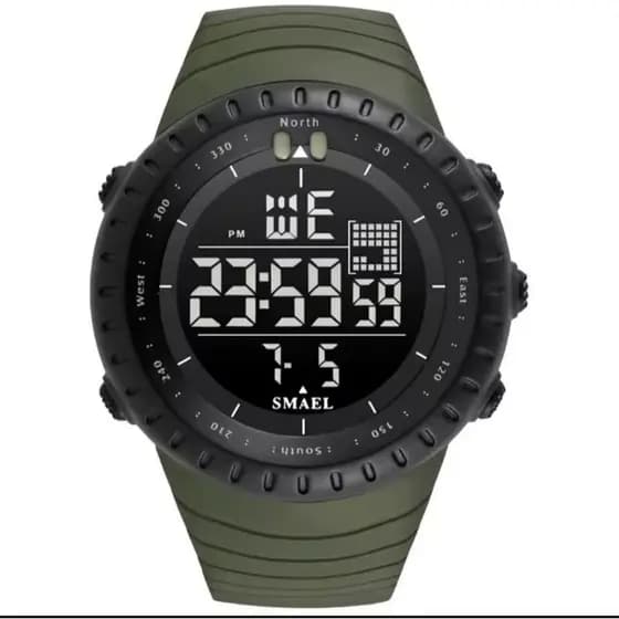 Relógio Masculino Esportivo Digital LED Militar 50M Resistente à Água Sport