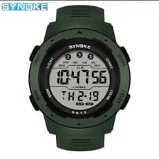 Relógio Digital Masculino SYNOKE 9813 Esportivo LED À Prova d'Água Cronômetro
