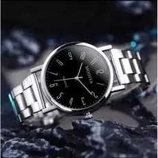 Relógio Masculino Prata MODIYA Quartz Luxo Minimalista Aço Inox – Elegante, Resistente e Barato