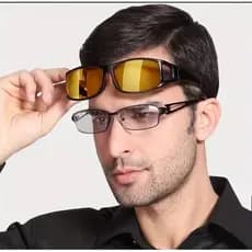 Óculos de Visão Noturna Lente Amarela Anti-Reflexo UV – Dirigir à Noite, Conforto Visual e Proteção