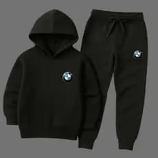 Conjunto Moletom Canguru Infantil Paris TIME BMW CARROS URSO BEATS Blusa de Frio Calça Masculino OFERTA