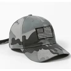 Boné Aba Curva Tático Camuflado Militar Masculino Bandeira Estados Unidos Bordado Beisebol Fitão