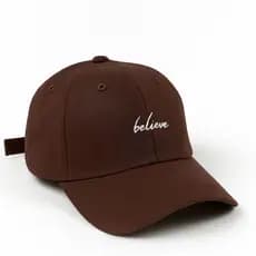 Boné Unisex Dadhat Beisebol Aba Curva  Verão Praia Bordado Believe Ajustável.