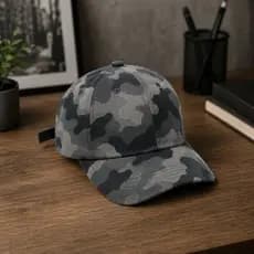 Boné Camuflado Masculino Aba Curva Ajustável