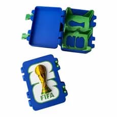 Porta Figurinha Copa do Mundo Personalizado | Álbum Futebol | Organizador 3D