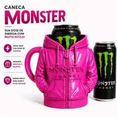 Caneca Monster Porta Lata – Modelo Moletom | Impressão 3D