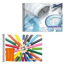 Caderno De Desenho Capa Dura 48fls Lançamento na loja, aproveite produto com pronta entrega