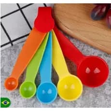 Conjunto De Colheres Medidoras Para Cozinha Colher 5 Medidas