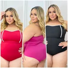 Body Maiô Plus Size -  Tomara Que Caia