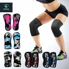 1 Pcs 7mm Joelheiras De Compressão/Neoprene/Suporte De Joelho/Treino/Crossfit/Bodybuilding
