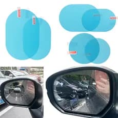 Película Para Espelho Retrovisor De Carro , Transparente À Prova De Chuva Janela Lateral , 2 Peças , Adesivo Protetor De