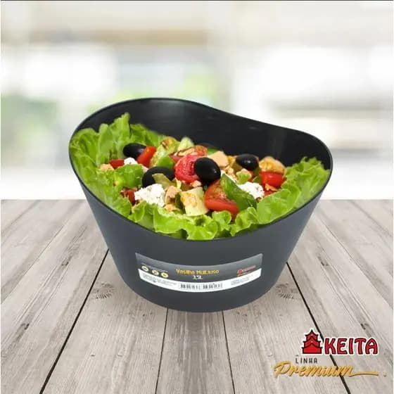Vasilha Saladeira Multiuso 3,5L Para Salada Pipoca Tigela Pote Vasilha Plástica Fruteira