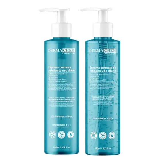 Espuma de limpeza facial esfoliante dermachem