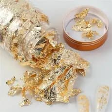 Folha De Ouro Para Decoração De Unhas PROMOÇÃO