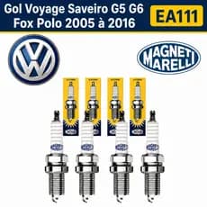 Jogo Velas De Ignição Gol Voyage Saveiro G5 G6 Fox Polo 2005 à 2016