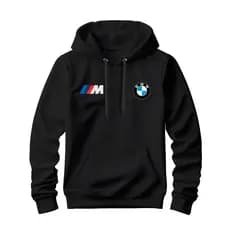 Moletom Canguru Streetwear BMW Carro Blusa de Frio Flanelada com Bolso e Capuz Macia