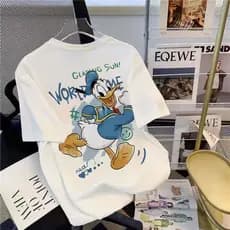 Camiseta Disney Desenho Pato Donald Personagem Camisa 100% Algodão Estampada Donald Duck