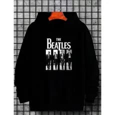 Moletom Canguru Beatles Unissex Blusa de Frio Moletom Moda Inverno