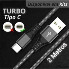 Cabo Carregador Turbo 3.4A Reforçado 2 Metros USB Tipo C - Inova