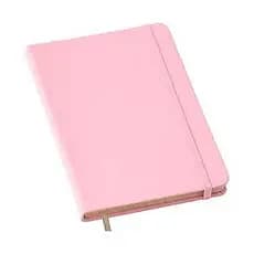 Caderneta tipo Moleskine 9 x 14 - Capa Rosa - Bloco Para Anotações