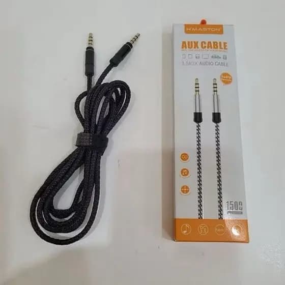 Cabo De Audio Auxiliar 3.5mm p2 Para P2, Reforçado Para Celular Carro Som Fone PC Notebook